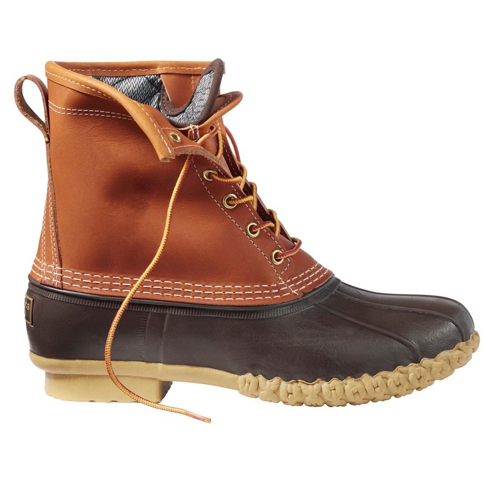 L.L. Bean Brown and Tan Winter Boots Waterproof Design